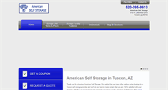 Desktop Screenshot of americanselfstoragetucson.com