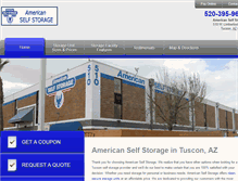Tablet Screenshot of americanselfstoragetucson.com